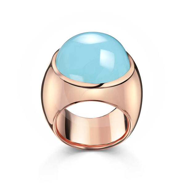 Ring "Ocean" mit großem 18 mm rundem Stein